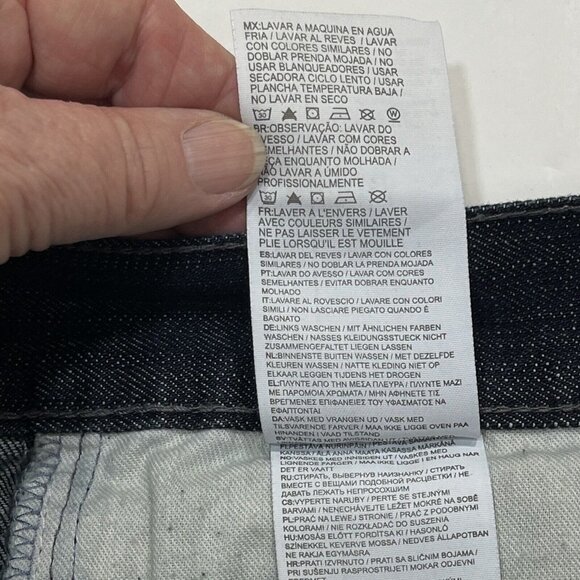 LEVI STRAUSS 562 Loose Taper Boy's 2-Toned Jeans 16 Reg Black Pockets Side‎ Zip - Picture 10 of 16